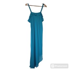 Private Luxuries Ladies Large Teal Tapered Elegant Sleeveless,Night Gown,Sexy